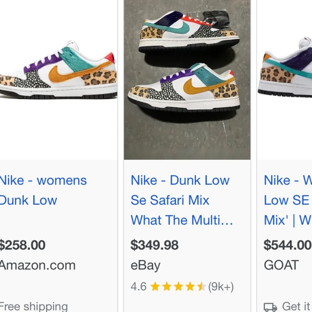 Nike Dunk Low Safari Mix. Size 6 - Picture 16 of 16